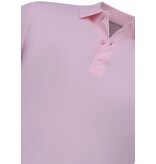 True Rise Polo de hombre - Polo de manga corta - Polo de hombre - Corte ajustado - A150 - Rosa