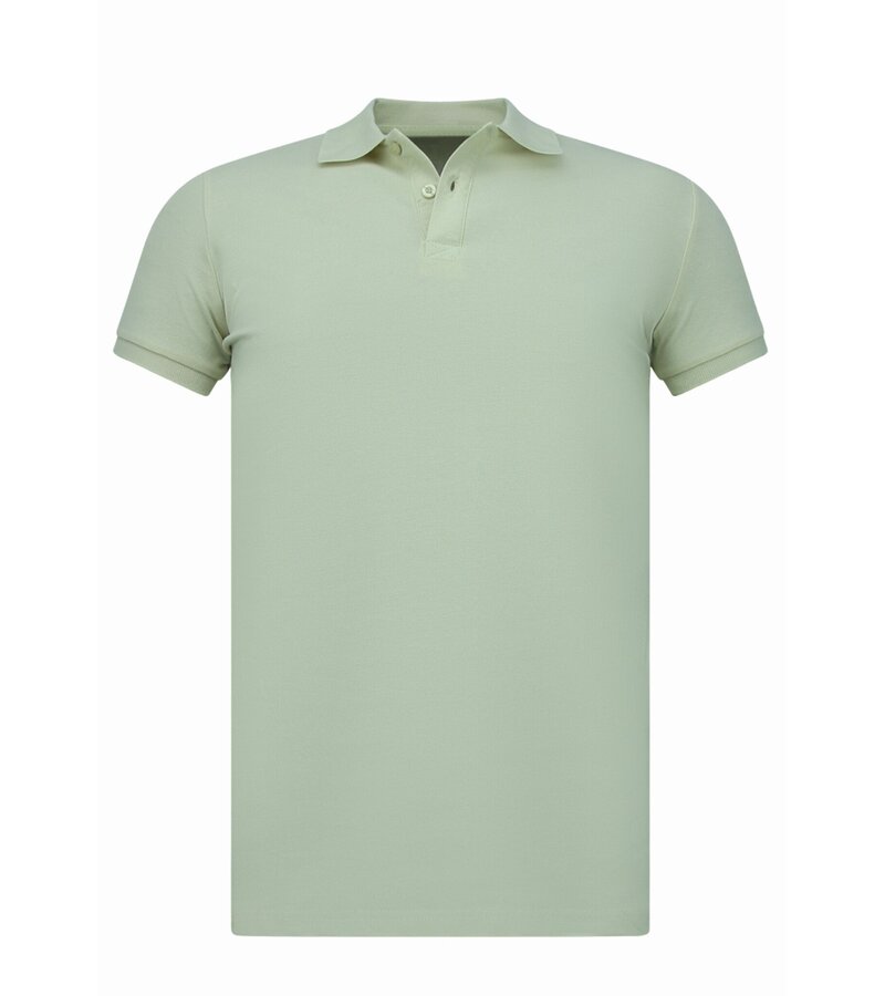 True Rise Polo de hombre - Polos cortos para hombre - Polo de hombre - Corte ajustado - A150 - Beige