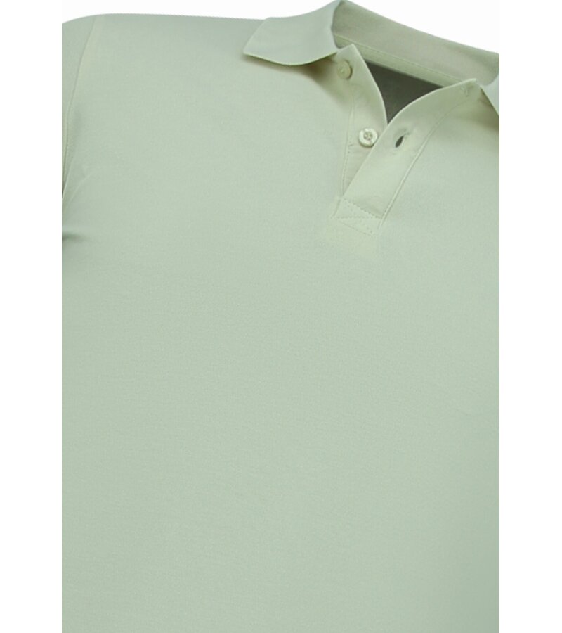 True Rise Polo de hombre - Polos cortos para hombre - Polo de hombre - Corte ajustado - A150 - Beige