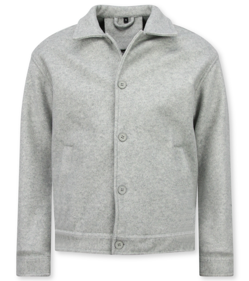 Enos Chaqueta de hombre - Chaqueta de peso medio para hombre - Chaquetas para hombre - 528 - Gris