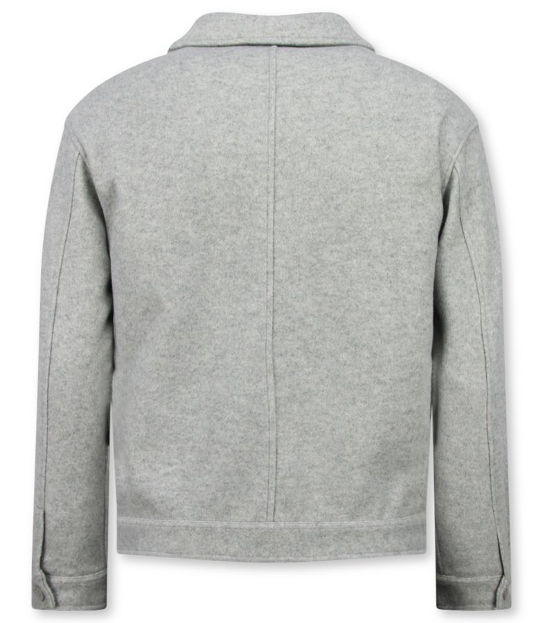 Enos Chaqueta de hombre - Chaqueta de peso medio para hombre - Chaquetas para hombre - 528 - Gris