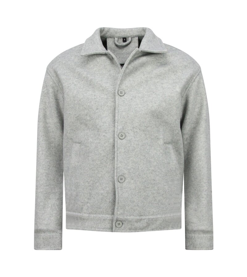 Enos Chaqueta de hombre - Chaqueta de peso medio para hombre - Chaquetas para hombre - 528 - Gris