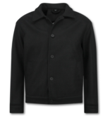 Enos Chaqueta de hombre - Chaqueta de peso medio - Sobrecamisa - 528 - Negra