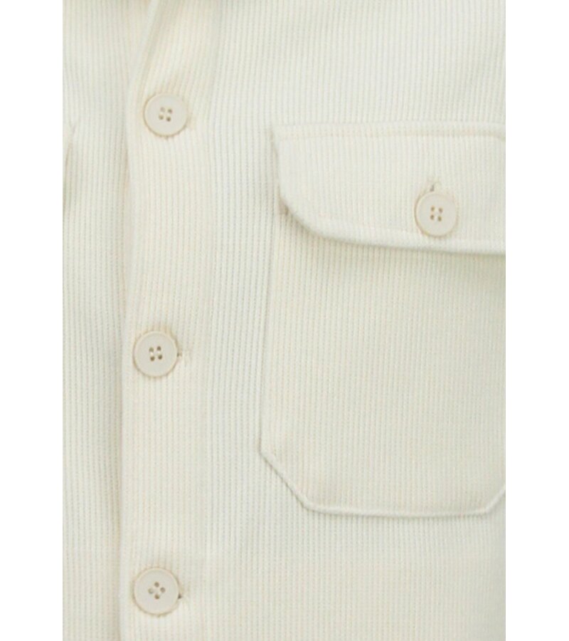 Enos Camisa con bolsillos para hombre - Chaqueta de hombre - Chaqueta de peso medio para hombre - 520 - Beige
