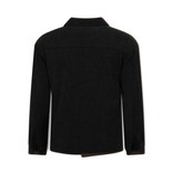 Enos Camisa de franela con bolsillos para hombre - Chaqueta de hombre - Chaqueta de peso medio para hombre - 520 - Negra