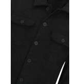 Enos Camisa de franela con bolsillos para hombre - Chaqueta de hombre - Chaqueta de peso medio para hombre - 520 - Negra