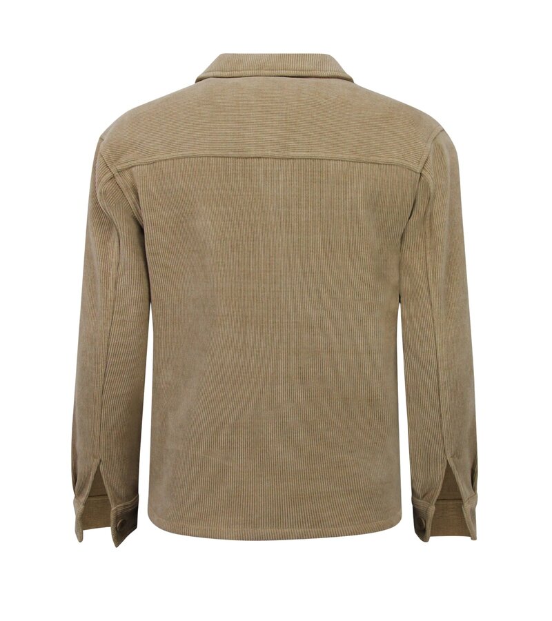 Enos Camisa de franela con bolsillos para hombre - Chaqueta de peso medio para hombre - 520 - Marrón