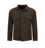 Enos Camisa de franela con bolsillos para hombre - 520 - Marrón oscuro