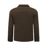 Enos Camisa de franela con bolsillos para hombre - 520 - Marrón oscuro