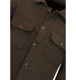 Enos Camisa de franela con bolsillos para hombre - 520 - Marrón oscuro