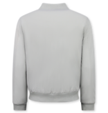 Enos  Chaqueta bomber bonita para hombre - Chaqueta de peso medio para hombre - 8862 - Gris
