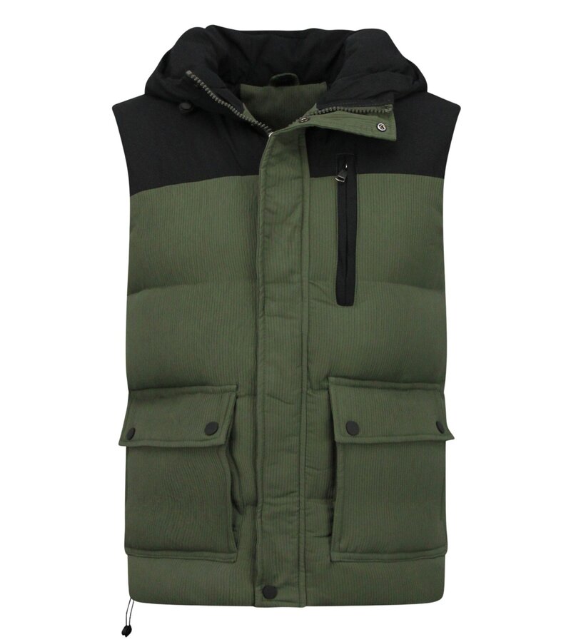 Enos Chaleco para hombre - Chaleco para exterior para hombre - 901- Verde