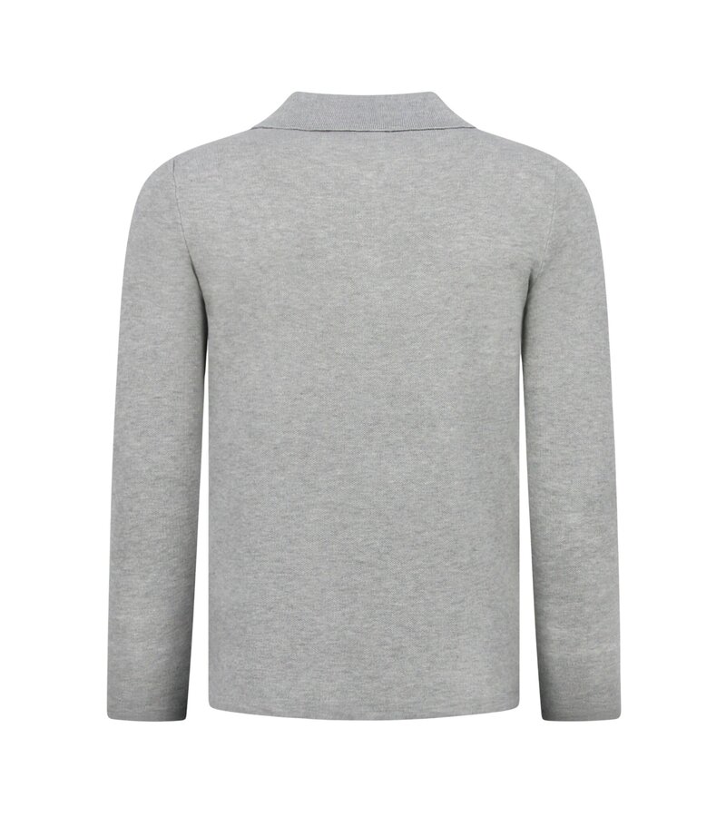 Enos  Suéter de hombre - Polo de manga larga para hombre - 536 - Gris