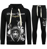 TopStar Sudadera con capucha 2Pac para hombre - Sudadera con capucha Tupac - Sudadera con capucha para hombre adulto - 672 - Negro