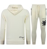 TopStar Sudadera con capucha 2Pac para hombre - Sudadera con capucha Tupac - Sudadera con capucha para hombre adulto - 672 - Amarillo/Beige