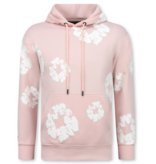 TopStar Chándal de hombre de tejido grueso con estampado floral integral - Conjunto floral para hombre - Twinset - 5991 - Rosa
