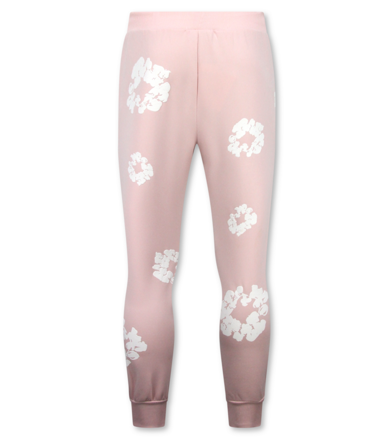 TopStar Chándal de hombre de tejido grueso con estampado floral integral - Conjunto floral para hombre - Twinset - 5991 - Rosa