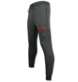 True Rise Pantalones deportivos de tejido grueso para hombre ICON - Pantalones largos de entrenamiento para hombre - 5777 - Gris