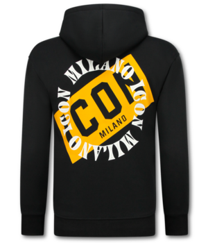 True Rise Sudadera con capucha y cremallera ICON para hombre - Chaleco deportivo con capucha para hombre - 5623 - Negro