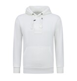 True Rise Sudadera con capucha extragrande para hombre - ICONS Basic - Tejido grueso - 5808 - Blanco