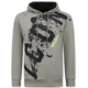 Sudadera con capucha extragrande para hombre - ICON Splatter - Tejido grueso - 5800 - Gris claro