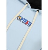 True Rise Sudadera con capucha extragrande para hombre - Estampado pirata de una pieza - Tejido grueso - 5725 - Azul