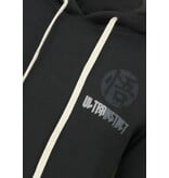 True Rise Sudadera con capucha extragrande para hombre - Estampado GOKO Ultra - Tejido grueso - 5562 - Negro