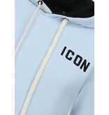 True Rise Sudadera con capucha extragrande para hombre - Estampado ICON Dollar - Tejido grueso - 5567 - Azul