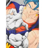 True Rise Sudadera con capucha extragrande para hombre - Estampado de Dragon Ball - Tejido grueso - 5682 - Gris