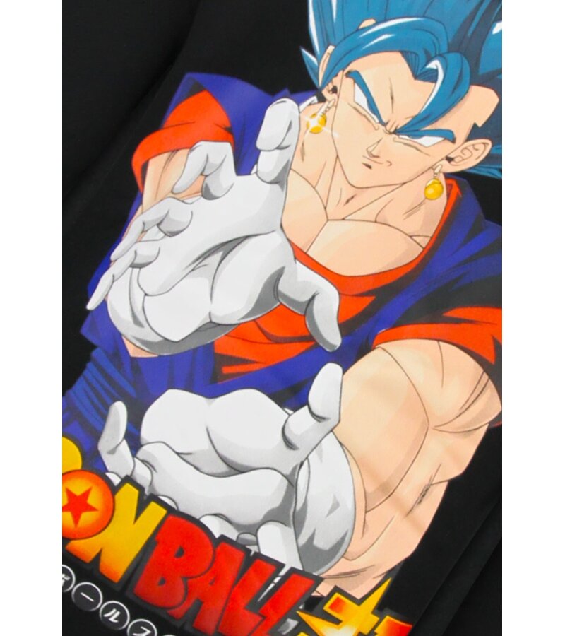 True Rise Sudadera con capucha extragrande para hombre - Estampado de Dragon Ball - Tejido grueso - 5682 - Negro