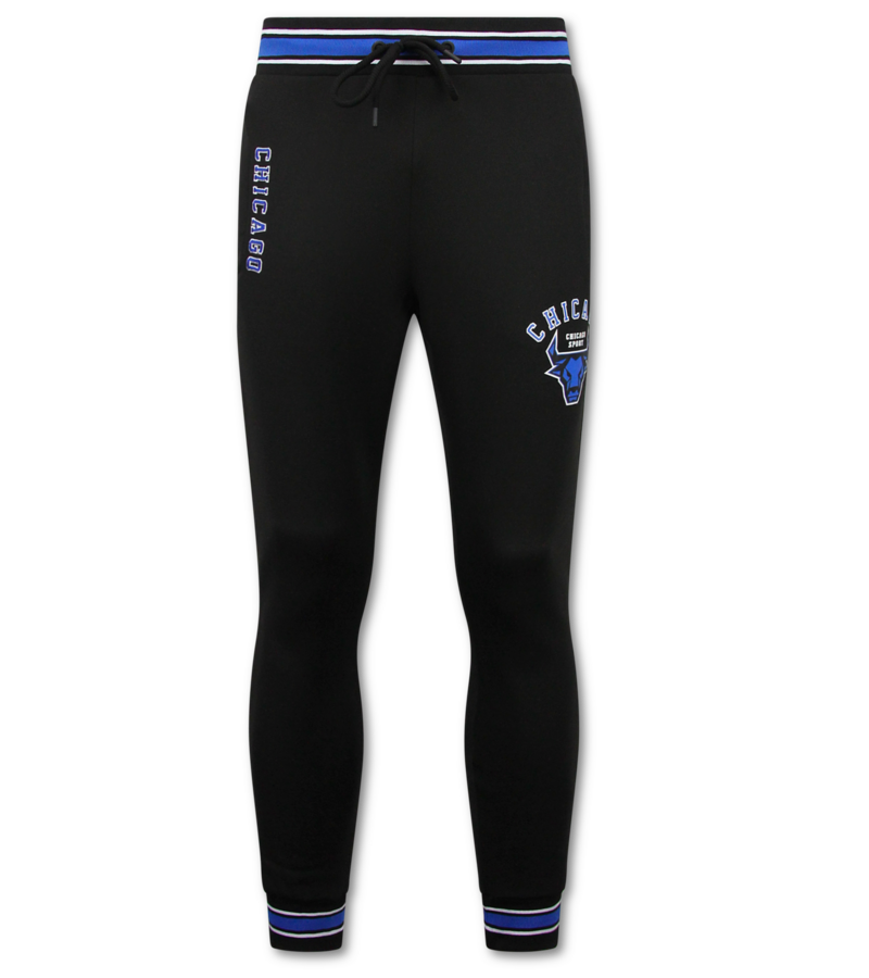 TopStar Conjunto de entrenamiento de los Chicago Bulls para hombre - Conjunto de jogging para hombre - Conjunto de local para adulto - 5591 - Negro/Azul