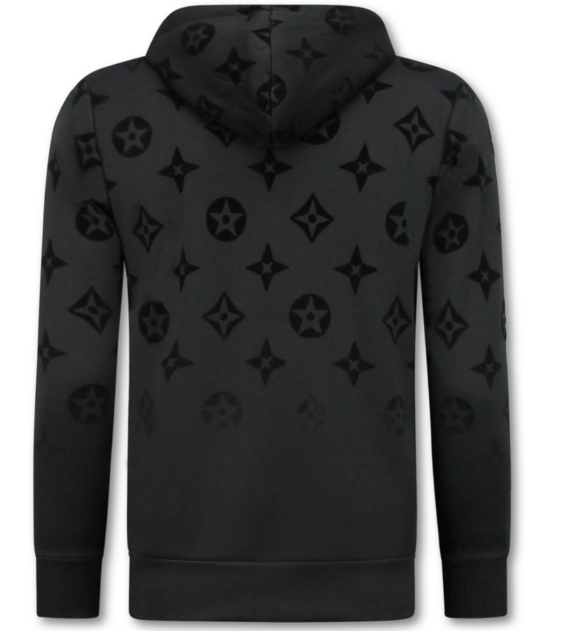 TopStar Chándal tejido JDik para hombre - Traje de casa de peluche - Chándal para hombre - 5308 - Negro