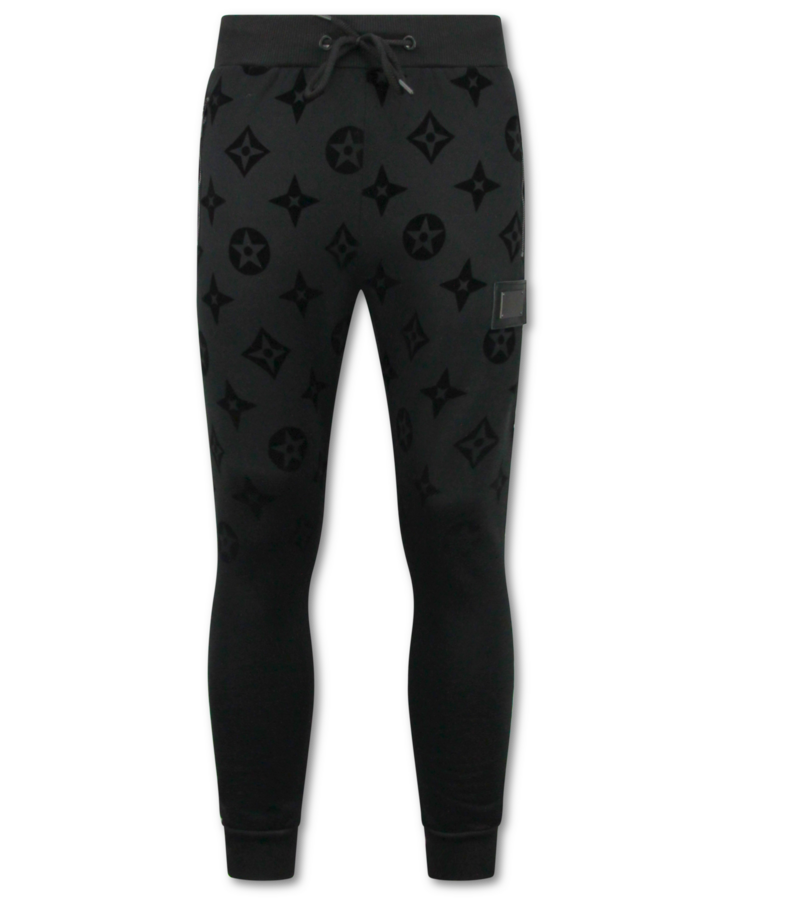 TopStar Chándal tejido JDik para hombre - Traje de casa de peluche - Chándal para hombre - 5308 - Negro