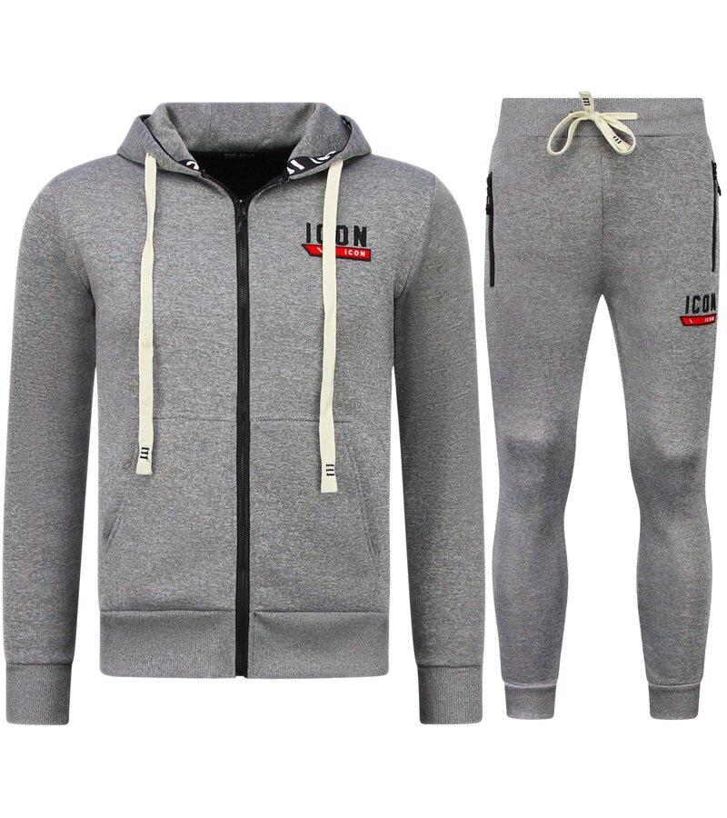 TopStar Chándal de tejido grueso para hombre ICON - Chándales - Conjuntos para adultos - 11986 - Gris