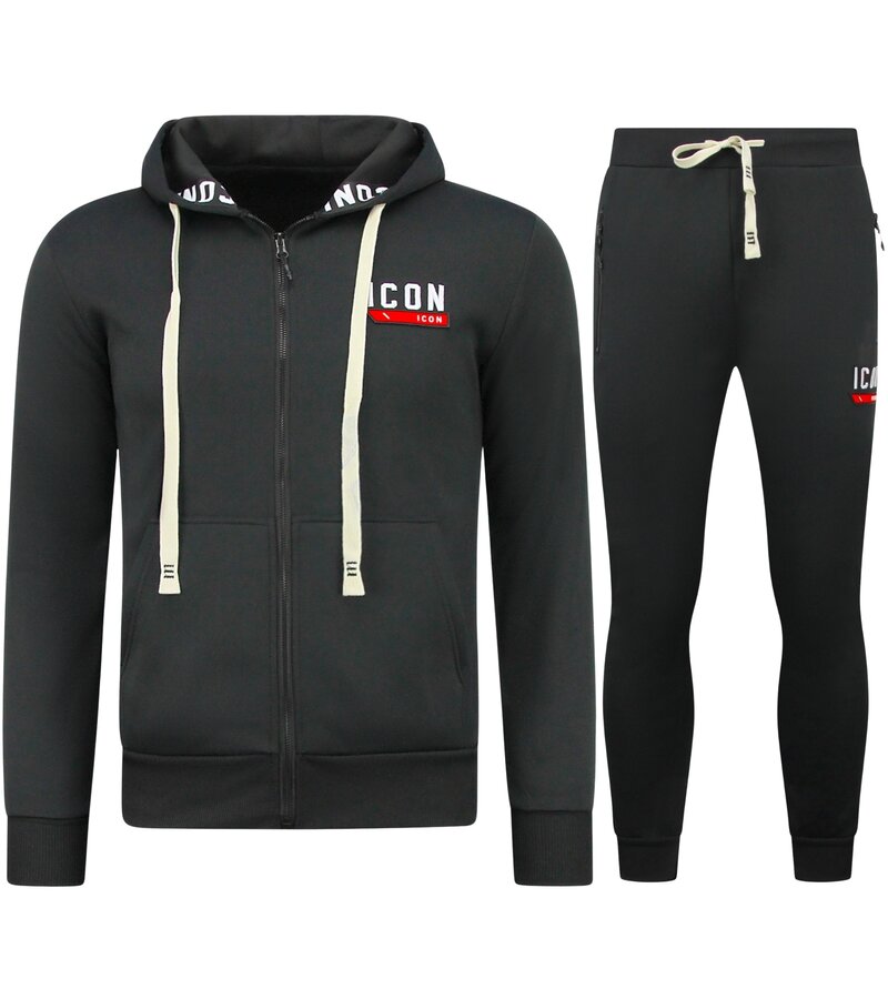 TopStar Chándal de tejido grueso para hombre ICON - Chándales - Conjuntos para adultos - 11986 - Negro