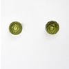 Ohrstecker Peridot ca. 4,5 mm facettiert 925er Silber