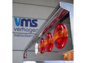 Truckbumper.nl bumper 6x ronde gaten RVS voor LED lampen
