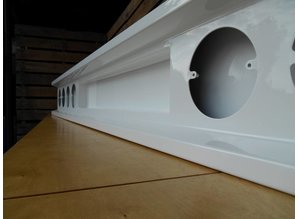 Truckbumper.nl  met uitsparing voor kenteken 8x ronde gaten staal
