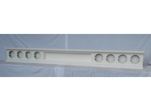 Truckbumper.nl  met uitsparing kenteken 8x ronde gaten RVS gepolijst