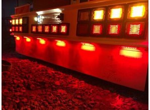 izeled-strands LED Lamp achterlicht-stop rood