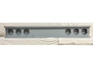 Truckbumper.nl lichtbalk 190cm Cabine achterzijde 6 ronde gaten staal