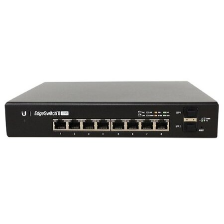 Ubiquiti Ubiquiti Networks EdgeSwitch 8 Managed Gigabit Ethernet (10/100/1000) Zwart Power over Ethernet (PoE)