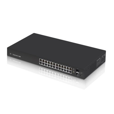 Ubiquiti Ubiquiti Networks ES-24-LITE netwerk-switch Managed Gigabit Ethernet (10/100/1000) Zwart 1U