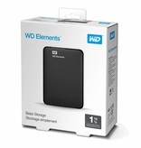 Western Digital Western Digital WD Elements Portable 2.5 Inch externe HDD 1TB, Zwart