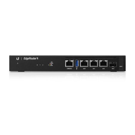 Ubiquiti Ubiquiti Networks EdgeRouter 4 bedrade router Gigabit Ethernet Zwart