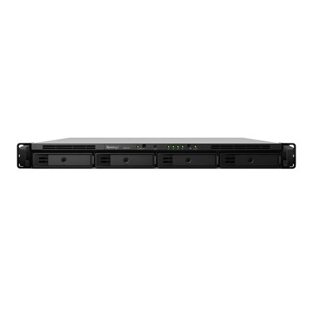 Synology Synology RX418 disk array Rack (1U) Zwart, Grijs