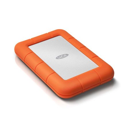 LaCie LaCie Rugged Mini, 2TB externe harde schijf 2000 GB Aluminium, Oranje