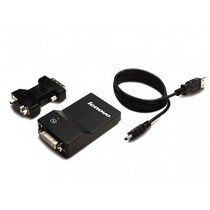 Lenovo USB 3.0 - DVI/VGA USB A DVI/VGA Zwart