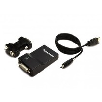 Lenovo USB 3.0 - DVI/VGA USB A DVI/VGA Zwart