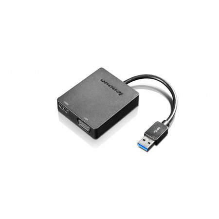 Lenovo Lenovo Universal USB 3.0 to VGA/HDMI USB Type-A Zwart